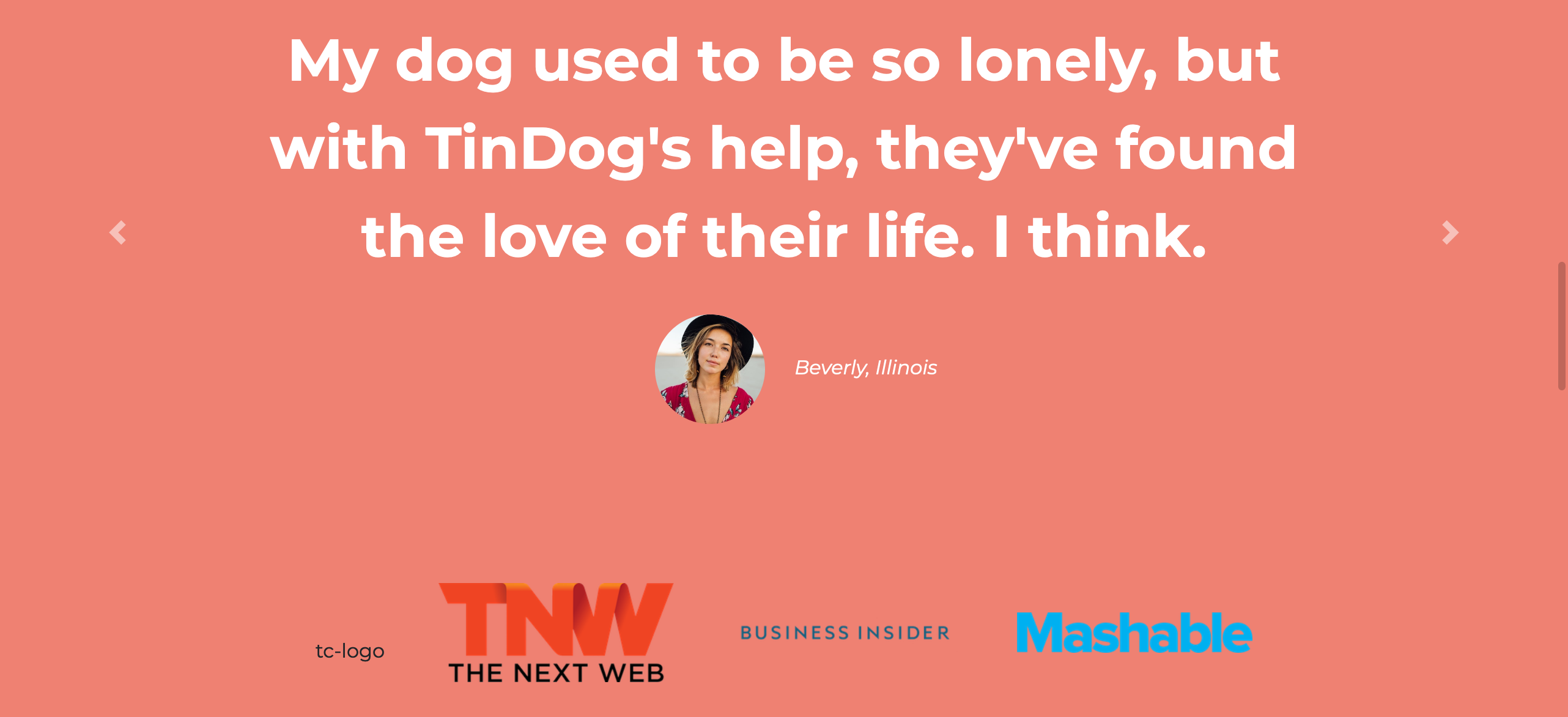 TinDog testimonials